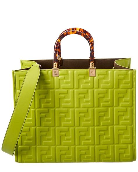 fendi tote green|authentic fendi tote.